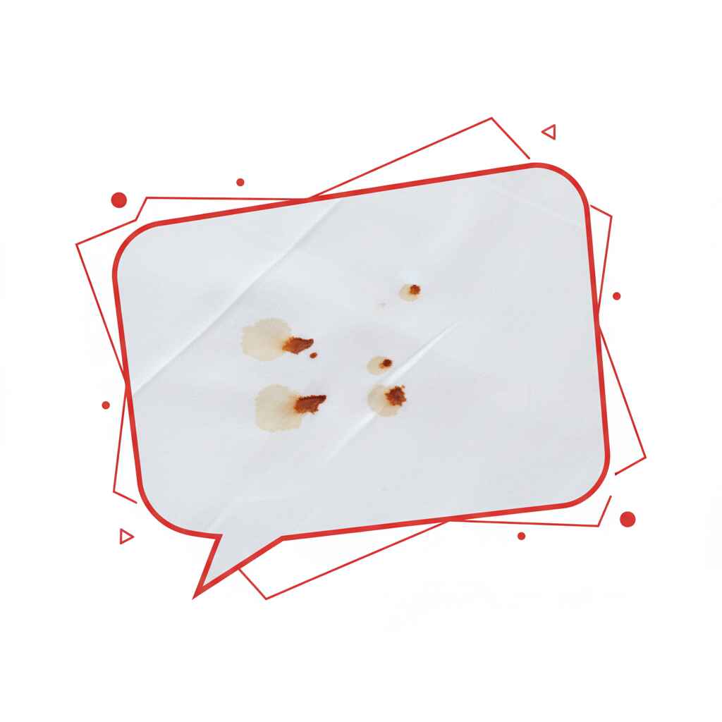 Пятна крови и черные точки на матрасе